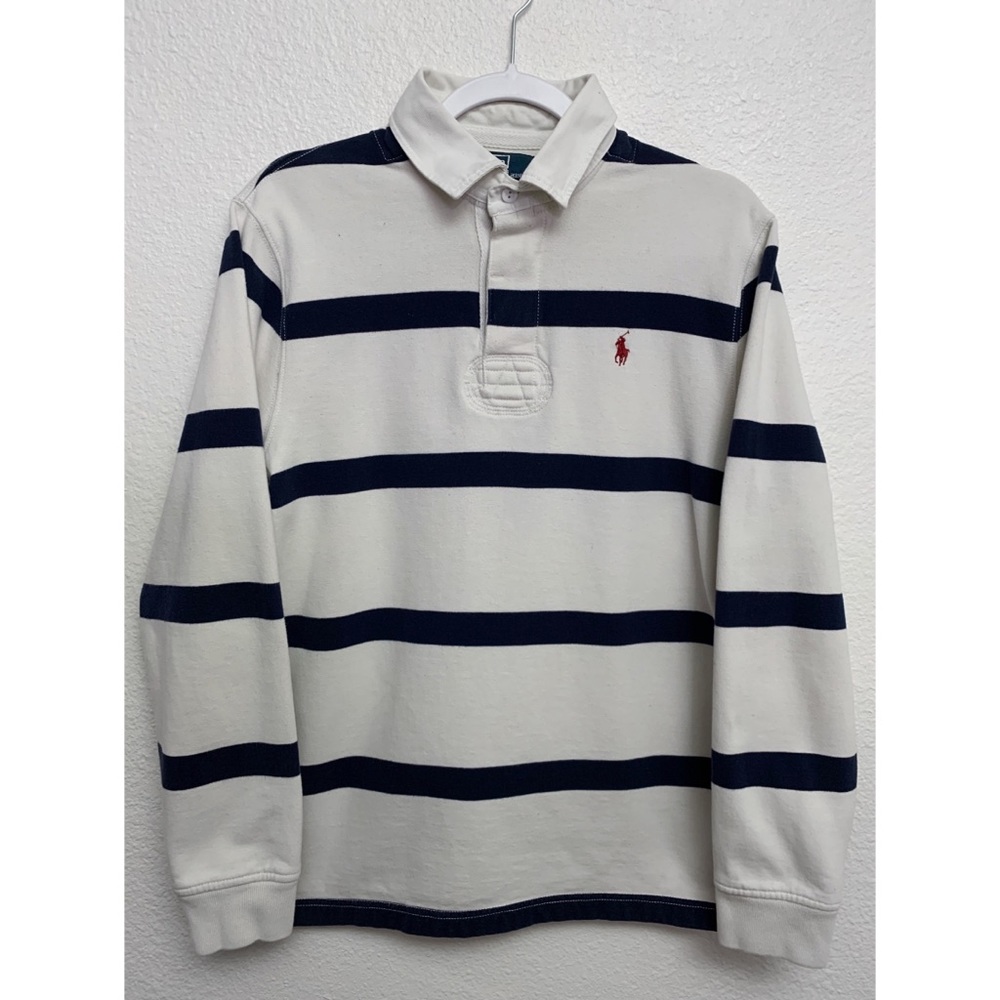 VTG POLO RALPH LAUREN RUGBY T-SHIRT  MEN SPORT WESTERN TRACK 90s USA